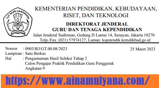 Pengumuman Hasil Seleksi Tahap 2 CPP PGP Angkatan 9 
