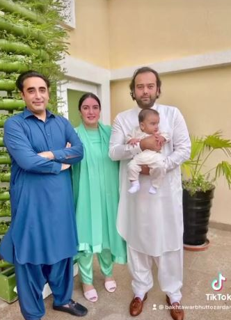 Bakhtawar Zardari shared beautiful pictures with her husband and children