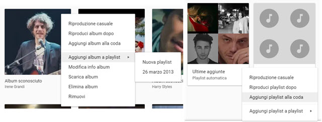 riproduzione di brani musicali e di playlist