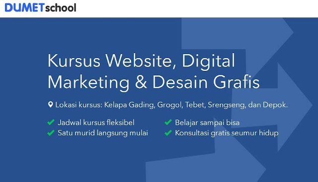DUMET School, Tempat Kursus Website, Internet Marketing, dan Desain Grafis Terbaik di Jakarta & Depok