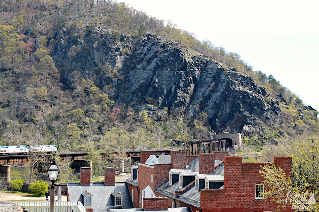 The Maryland Heights trail is located across the Potomac River from Harpers Ferry and winds up along the rock face. The trail ends at Overlook Cliff where you can take in panoramic scenes of Harpers Ferry from across the river.