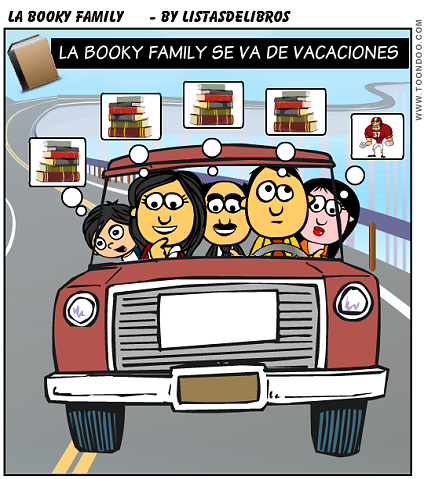 viñeta de la Booky Family en Listas de Libros