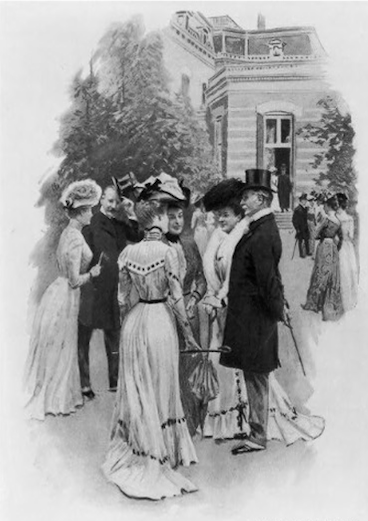 Garden party at the British Legation