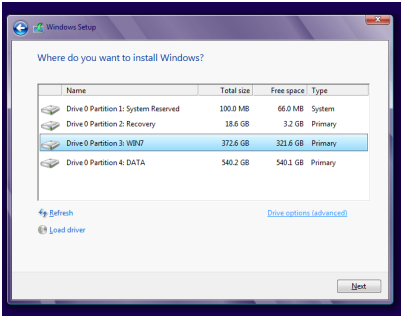 cara instal windows 8