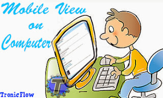 How to Access Blogger Mobile View on Computer -TronicFlow