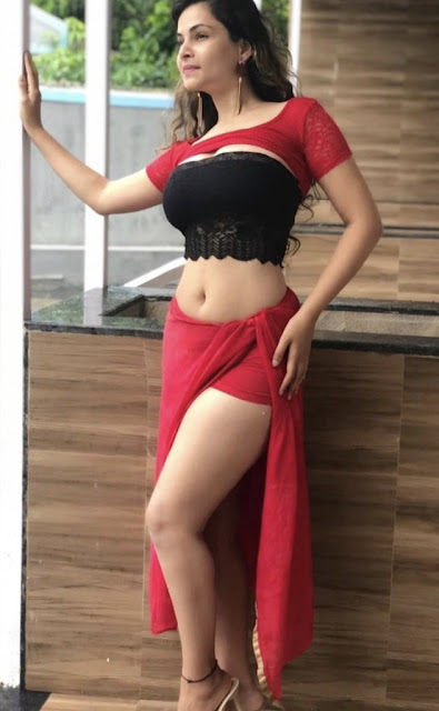 Komal Chandel Indian Model Latest Hot Navel Show