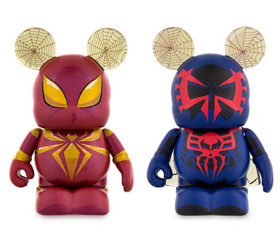 Spider-Man Vinylmation Iron Spider & Spider-Man 2099 Eachez Vinyl Figures by Disney x Marvel