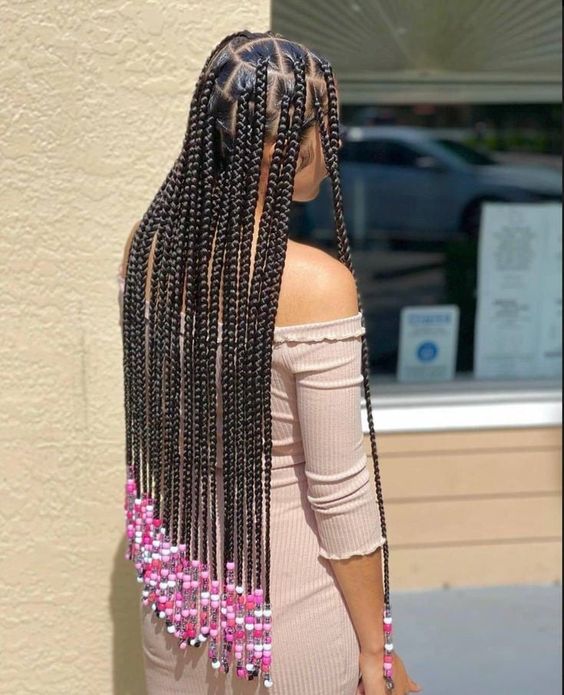 coi leray braids long with beads 2023