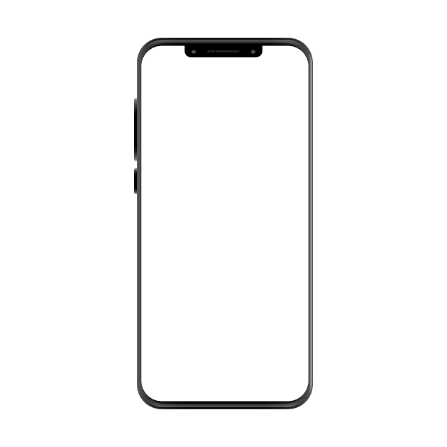Smartphones With A Blank Screen PNG Free Download