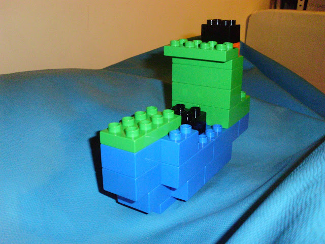 moc lego duplo navio cargueiro