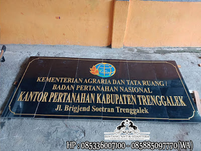 Papan Nama Kantor, Papan Nama Grafir, Prasasti Papan Nama Granit