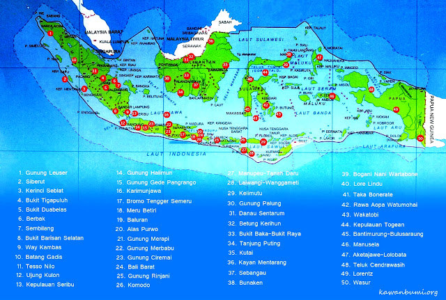 Daftar Taman Nasional di Indonesia