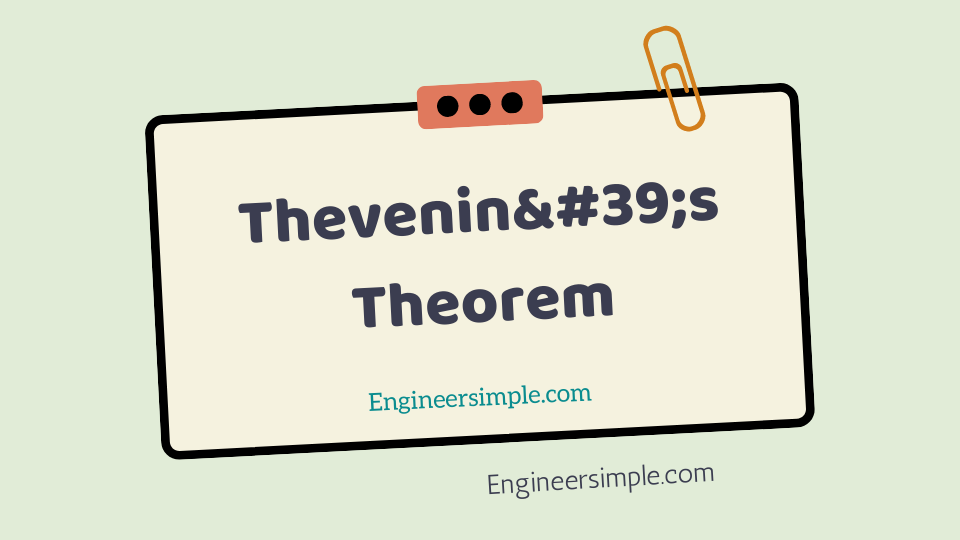 Thevenin&#39;s Theorem