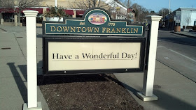Downtown Franklin on a warmer day