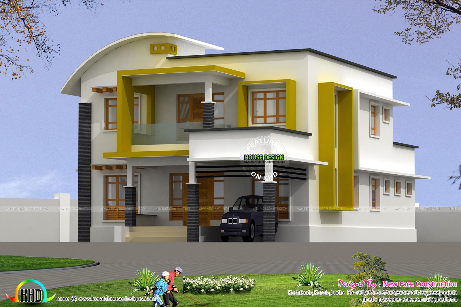 2282 square feet modern 4 BHK home Kerala home design 