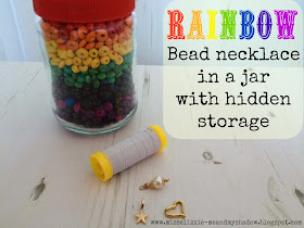 Rainbow bead jar