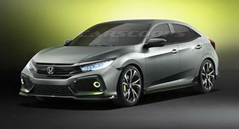 Lộ ảnh Honda Civic Hatchback 2017 trên đường thử