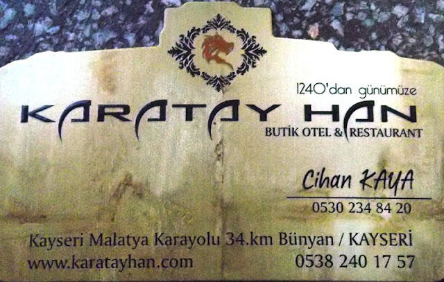 Karatay Han / Butik Otel & Restaurant (Bünyan - Kayseri)