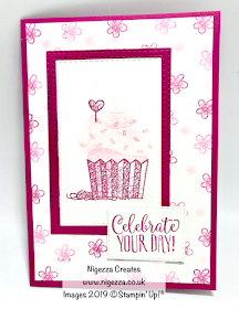 Hello Cupcake Pinkies Team Card Swap Stampin Up Nigezza Creates