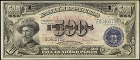 Philippines banknotes paper money 500 pesos 1944 Victory Series Legazpi