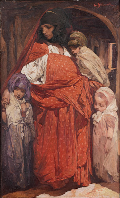 Algérienne et ses enfants - Jules-Pierre van Biesbroeck