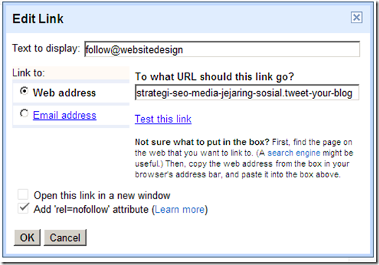 nofollow website design nofollow blog website design