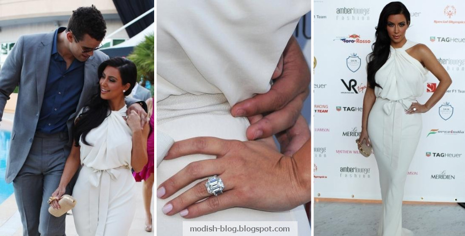 After getting engaged on May 18 Kim Kardashian and Kris Humphries landed in