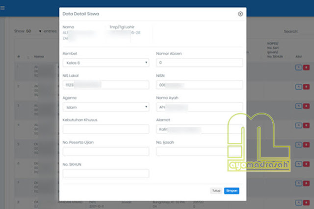 E-Manja Detail Siswa