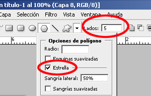 hacer estrellas con Photoshop