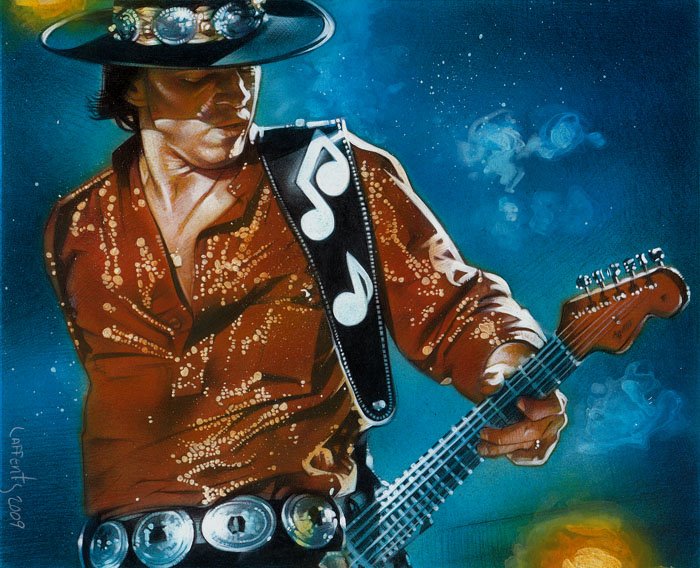 Stevie Ray Vaughn by Jeff Lafferty