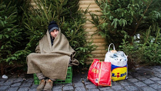 Un sans abri dans la rue