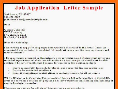 Application Letter