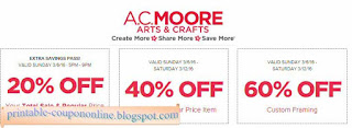 Free Printable Ac Moore Coupons