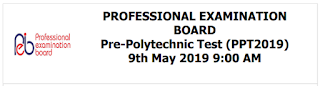 MP Pre-Polytechnic Test (PPT) 2019 Model Answer Key – Held on 09/05/2019