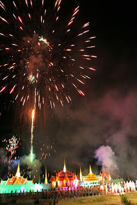 Fireworks at the Phuket Heroines Festival