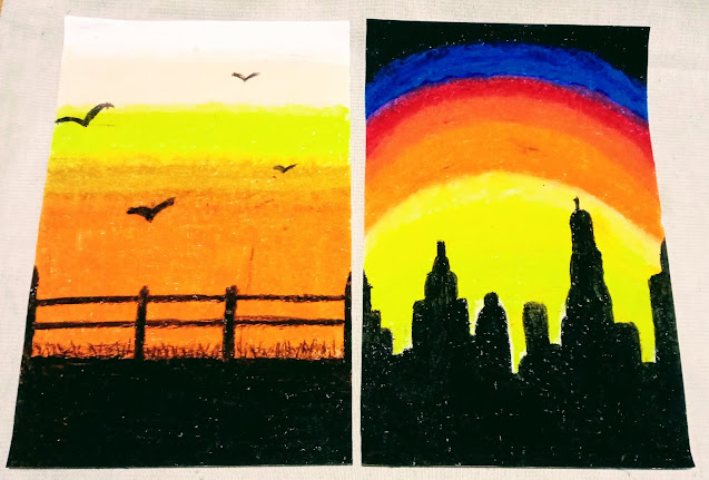 silhouette painting