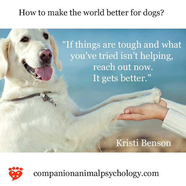 A better world for dogs - part of Companion Animal Psychology News