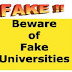 List Of Fake Universities In India As In 2013 By UGC