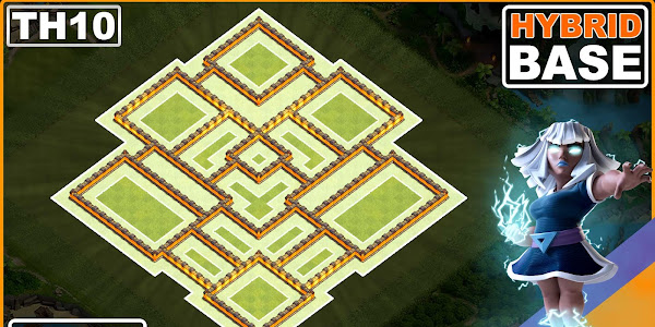 Town Hall 10 Hybrid Base: Ultimate Defense Strategy [COPY LINK]