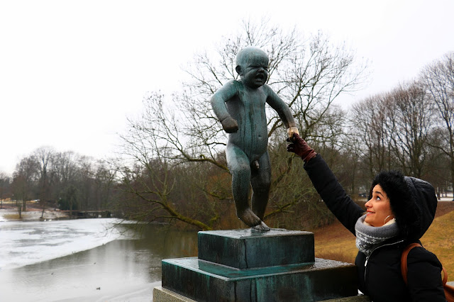 Frogner Park Angry boy