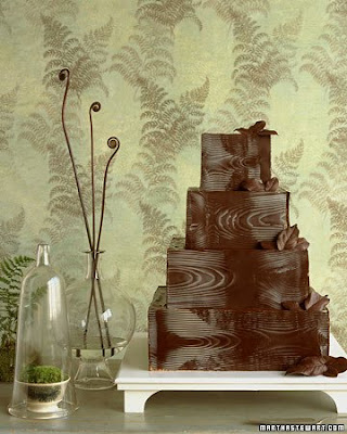 Wedding Cake from Martha Stewart's Making Chocolate Woodgrain