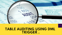 Auditing Table Using DML Trigger