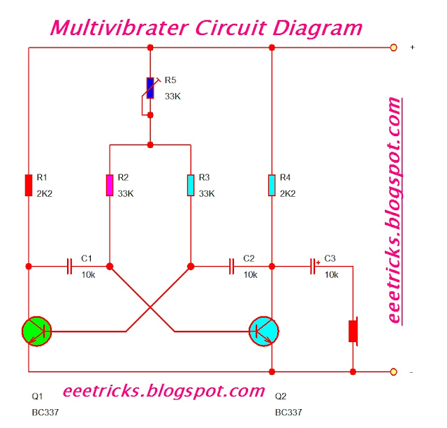 Multivibrater Circuit Diagram