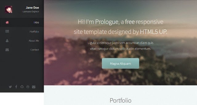 Prologue - Free Html5 Template