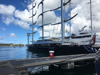 Maltese Falcon Superyacht in Falmouth Habour Antigua