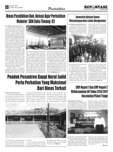 Reportase Nasional Edisi 239 Tanggal 22 Mei - 05 Juni 2017