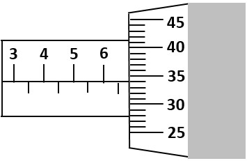 ilustrasi gambar mikrometer sekrup