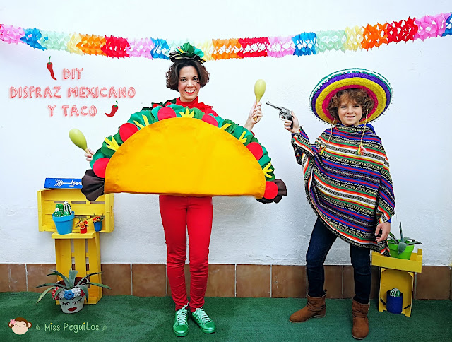 diy costume mexicano taco disfraz carnaval