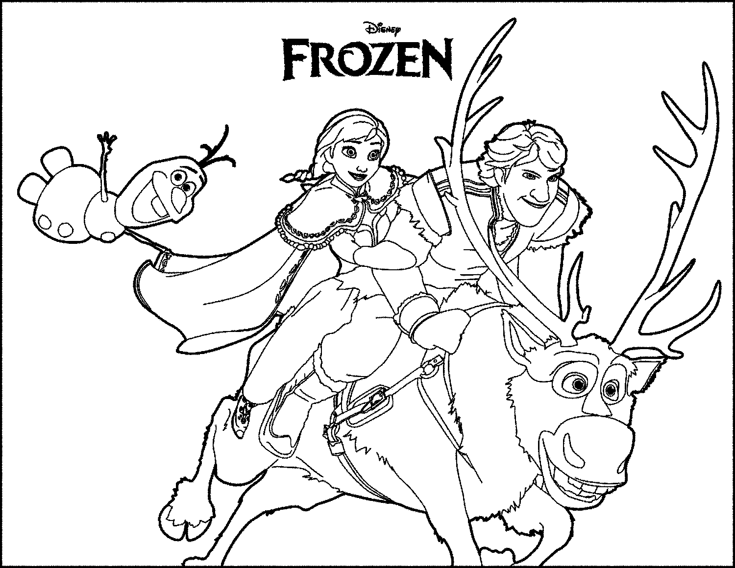Gambar Kartun Frozen Untuk Diwarnai Terbaru Wallpaper