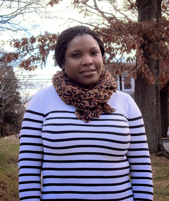 what to wear with leopard scarf, Black and white striped sweater, merona, target